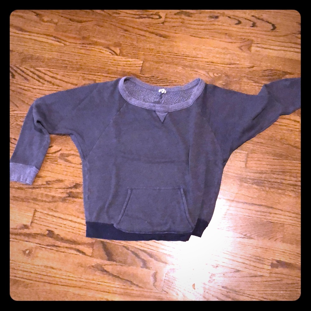 Off the shoulder sweatshirt